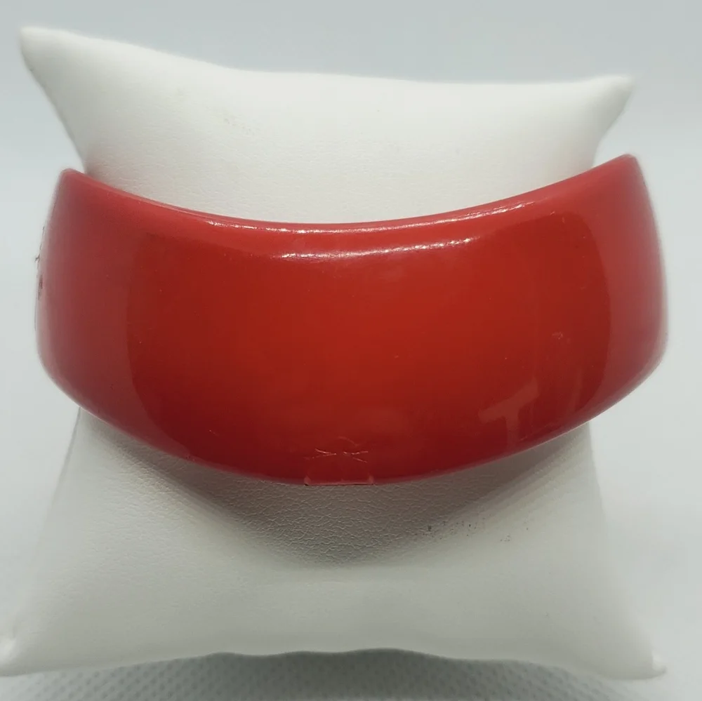 🍋 Vintage Retro Red Wavy Bracelet - Picture 3 of 6